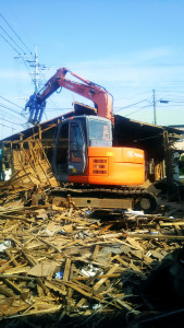 熊本県益城町の解体作業　2016年10月7日　大島健二郎